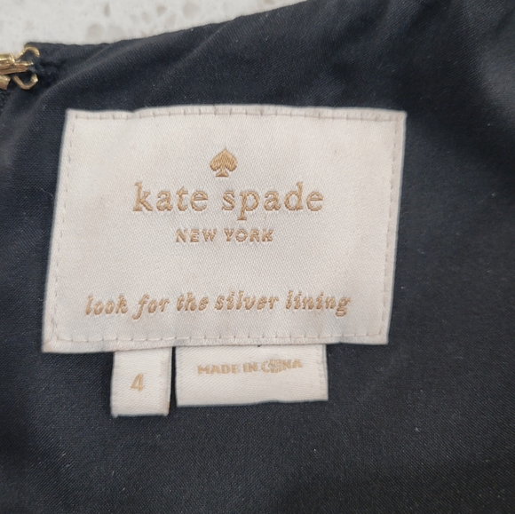 Kate Spade Classic Black Sleeveless Sheath Dress | Size 4 - Picture 4 of 4